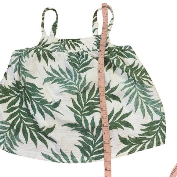 Joyspun 100% Cotton Palm Leaf 2 Piece Set Women’s Sz 4-6 Vacation Beach Costal - Picture 13 of 15